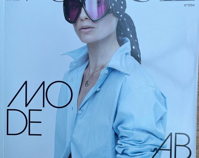 Own a piece of Vogue history-Magazine Vogue France Paris cover Natascha Poly -Iconic style & Cover Photography Models Collectible Issue!