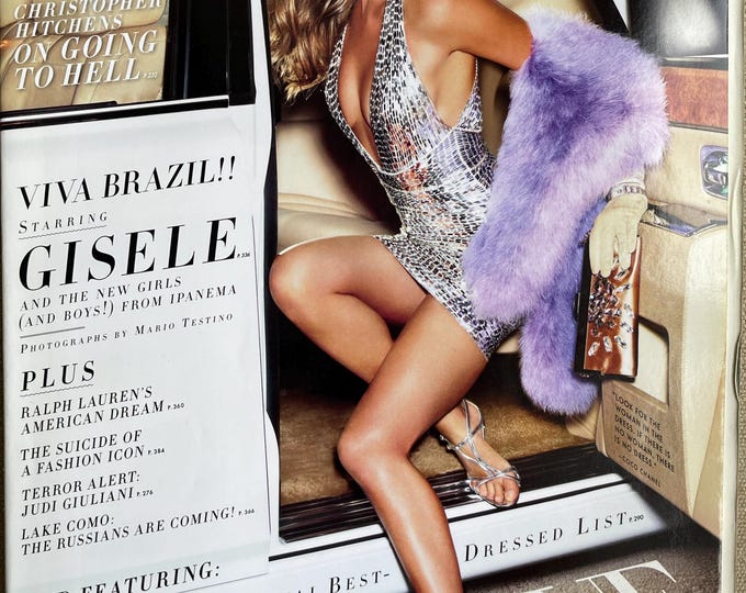 Pre-Owned Magazine Vanity Fair 2007 - Viva Brazil - Gisele Bundschen - Mario Testino - Style Issue