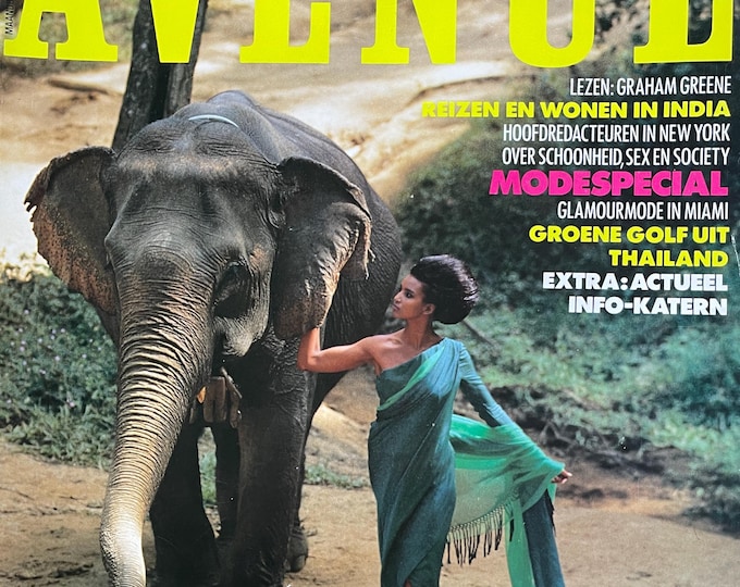 Vintage Dutch glossy fashion art design magazine AVENUE 1991-Collectible Print Issue Fashion & Lifestyle-Phothograpy Culture
