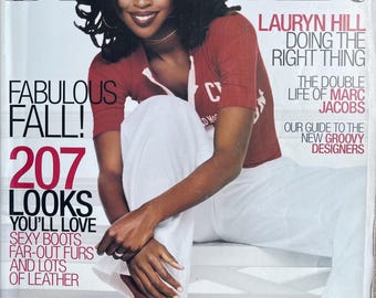 Pre-Owned Fashion rare magazine Harper's Bazaar 1999 - cover Lauryn Hill