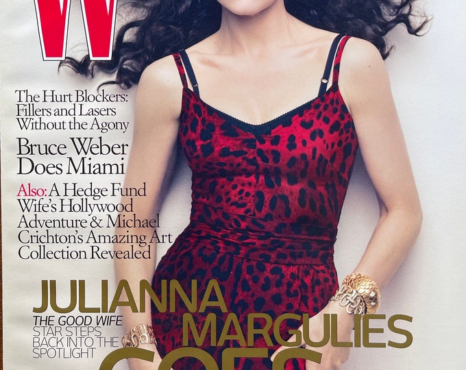 Style Inspiration - Unique rare fashion magazine W cover Julianna Marculies