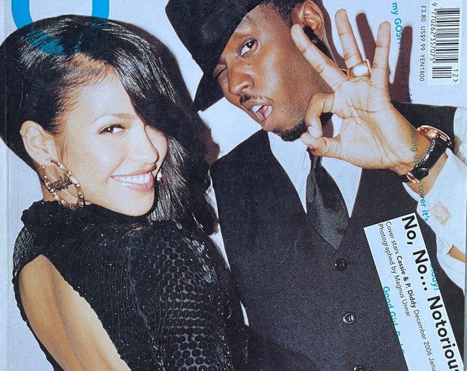 Vintage rare fashion Magazine i-D cover Cassie and Diddy-Youth Culture & Fashion- Iconic Style Photography- Collectible Magazine