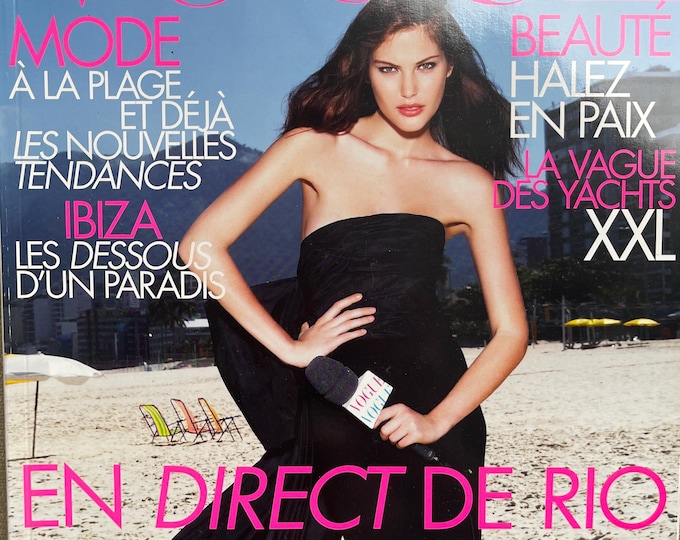 Own a piece of Vogue history-Magazine Vogue Paris 2007 - cover Catherina McNeil -iconic style & Cover Photography Fashion Models