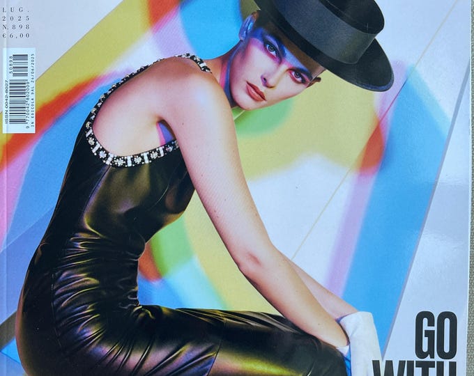 Magazine Vogue Italia -Go With The Glow cover Vittoria Ceretti - Iconic style & Cover Photography Fashion Models Collectible Issue!