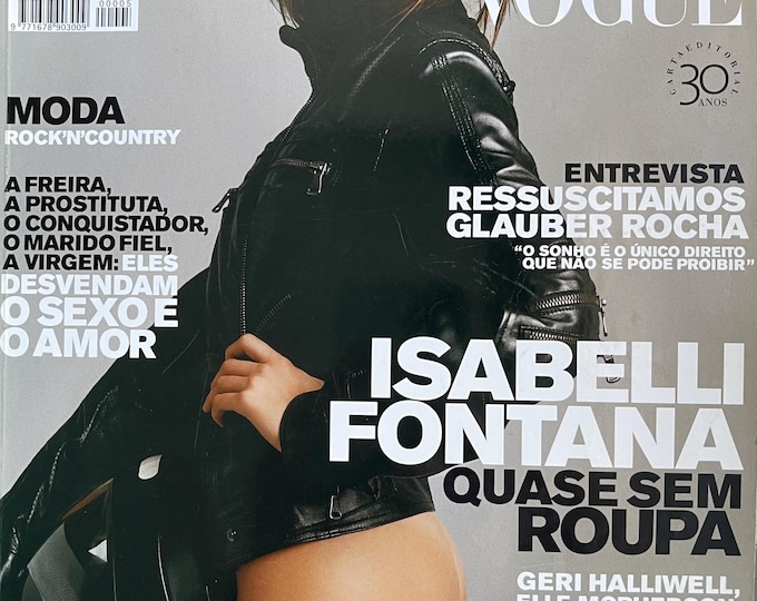 Vogue Homem 2005 Brasil cover Isabelli Fontana! Collectible issue