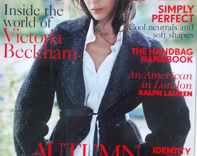 Pre-owned Vogue Magazine UK August 2014 - cover Victoria Beckham