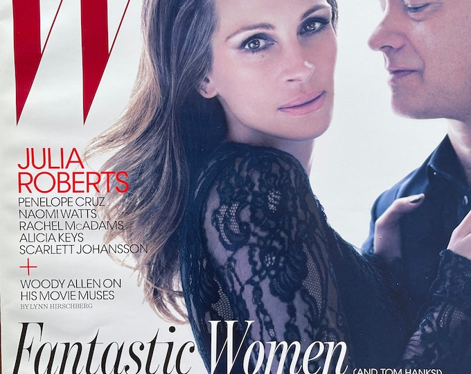 Style Inspiration - Unique rare fashion magazine W cover Julia Roberts & Tom Hanks