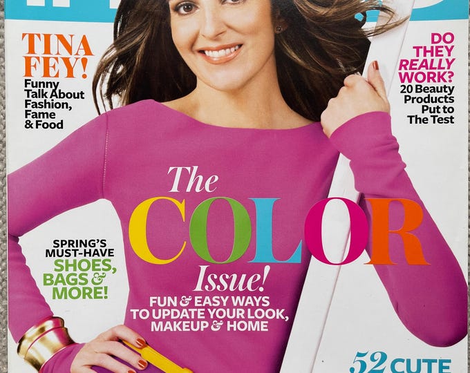 Vintage rare Fashion magazine InStyle magazine - cover Tina Fey
