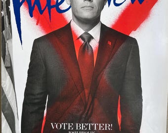 Pre-Owned - Interview magazine cover Josh Brolin - Celebrity Interviews & Art -Vintage Collectible issue