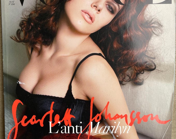 Pre-Owned Magazine Vogue Paris 2009 - Cover Scarlett Johansson - Iconic style & Cover Photography Fashion Models Collectible Issue!