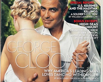 For Women who read fashion -Vintage rare fashion magazine VANITY FAIR 2006 cover George Clooney