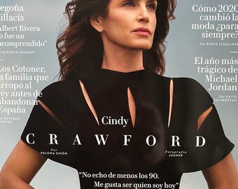 For Women who read fashion -Vintage rare fashion magazine VANITY FAIR cover Cindy Crawford