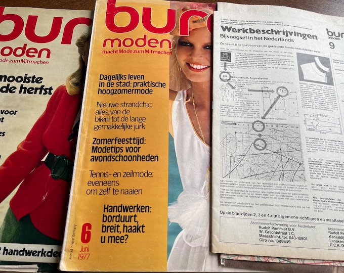 For Women who read fashion -Vintage (2) Burda Netherlands 70s inclusive patterns 1977,1978,1979