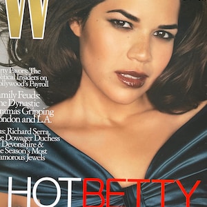 Style Inspiration - unique rare fashion magazine W cover Hot Betty
