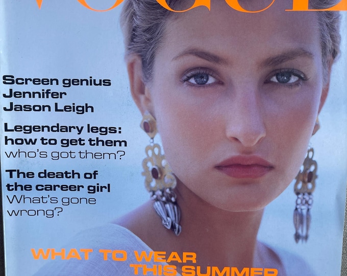 Pre-Owned Vogue MAGAZINE 1994 cover Jennifer Jason Leigh