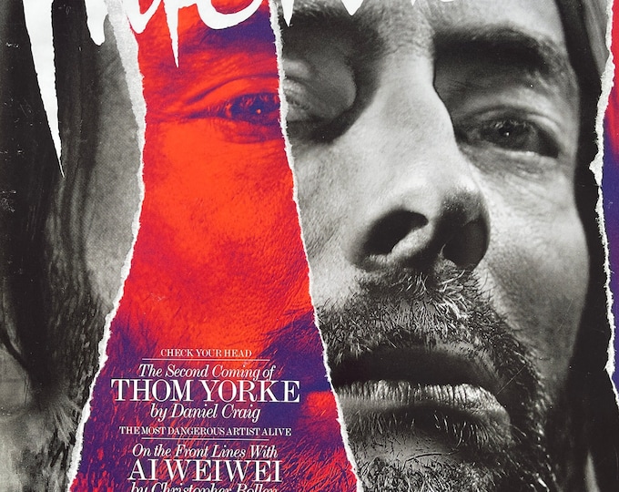 Read between the Icons - Vintage rare INTERVIEW Magazine cover Thom YorkeCulture icon-Celebrity Interviews & Art -Vintage Collectible issue