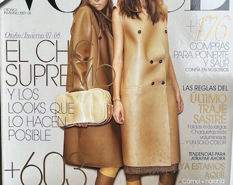 Pre-Owned Fashion magazine Vogue Spain Colecciones 2007-2008 -Iconic fashion Style & Photography Fashion Models - Editorials