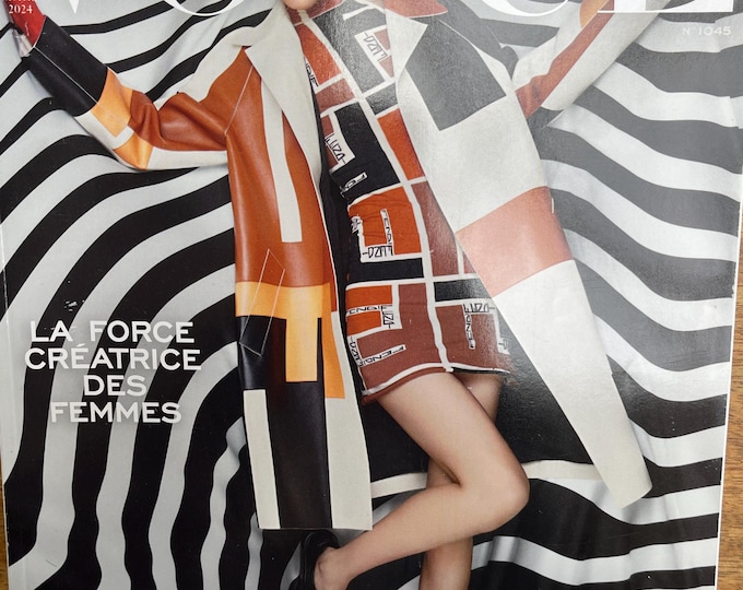 Pre-Owned Magazine Vogue France 2024 cover Liu Wen - Iconic style & Cover Photography Models Collectible Issue!