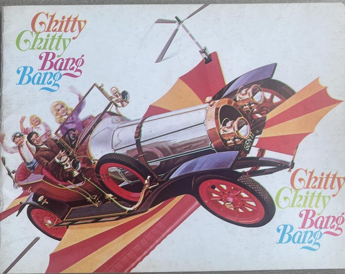 Pre-Owned Classic unique rare souvenir magazine Chitty Chitty Bang Bang 1968-Cinema Culture-Iconic Actors, Dick van Dyke & Sally Ann