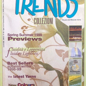 Para mujeres que leen moda - Revista Vintage rara Italia TENDENCIAS 1999