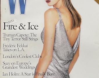 Vintage rare fashion Magazine W November 1997 cover by Michael Thompson-High Fashion & Art Photography- Iconic covers - Celebrity Style