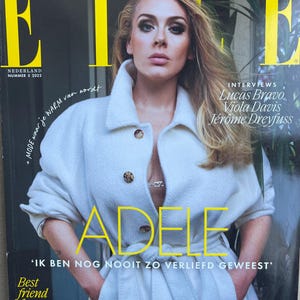 Pre-Owned fashion magazine Elle magazine Netherlands 2022 - Cover ADELE