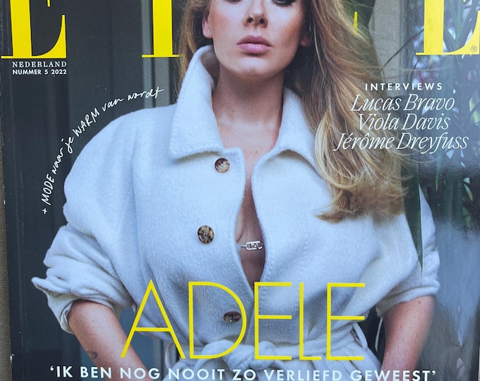 fashion magazine Elle magazine Netherlands 2022 - Cover ADELE