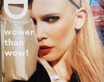 Pre-Owned Vintage rare fashion magazine i-D 2005 cover Claudia Schiffer-Youth Culture & Fashion- Iconic Style Photography