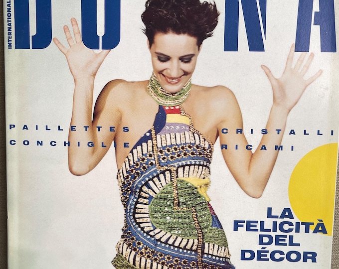 Pre-Owned Vintage rare fashion magazine Italia DONNA 1990, Fashion history!