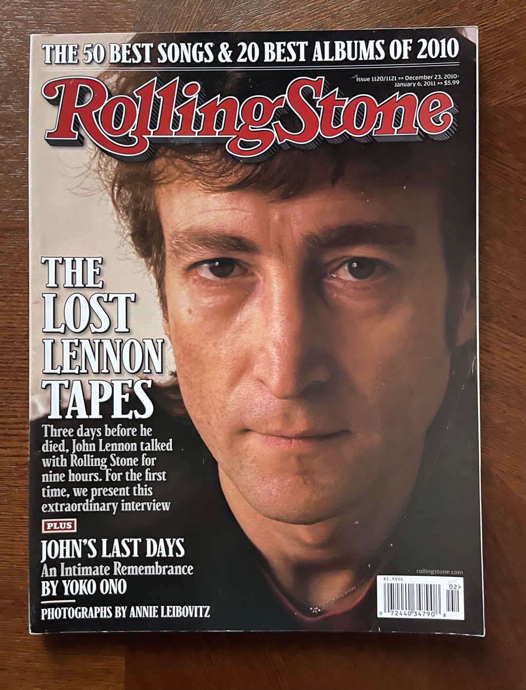 JOHN LENNON 表紙 ROLLING STONE誌 1990年8月 Magazine Rolling Stone Cover John Lennon-vintage Music & Pop