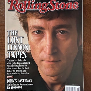 Magazine Rolling Stone cover John Lennon-Vintage Music & Pop Culture - Iconic Interviews - Covers-Collectible Issue-Iconic Music History