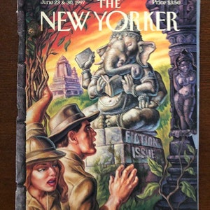 The cover's just the beginning - The New Yorker 1997 Iconic Journalism & Cartoons - Collectible Issue Gift for magazine lovers!