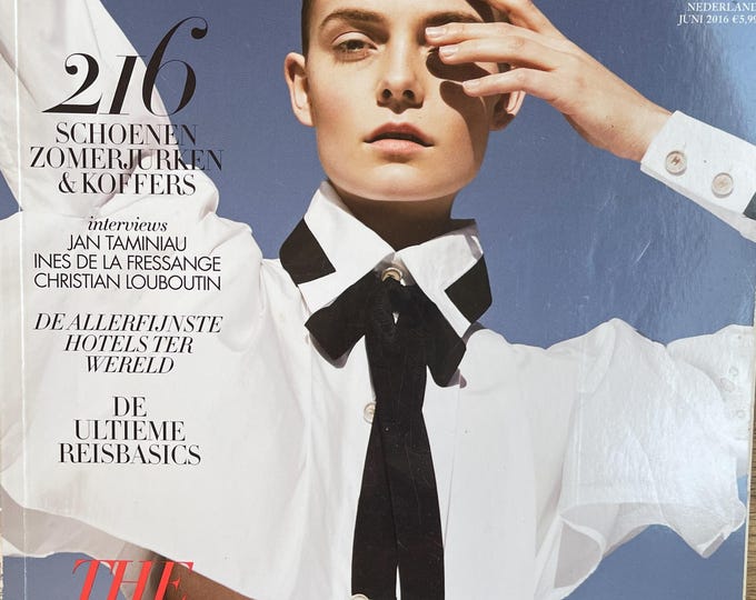 Fashion rare magazine HARPER'S BAZAAR Netherlands cover Nimue Smit