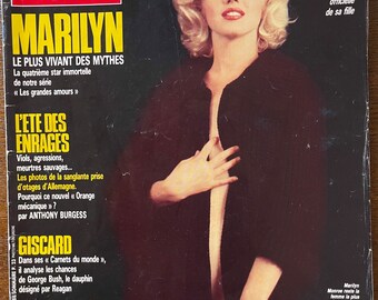 Pre-Owned vintage rare magazine Paris Match 1988 cover Marylin Monroe