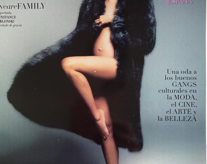 For Women who read fashion -Magazine Harper's Bazaar Spain Espana magazine cover Constance Jablonski