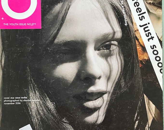 Collect it - Vintage rare fashion Magazine i-D 2006 cover Coco Rocha-Youth Culture & Fashion- Iconic Style Photography- Collectible Magazine