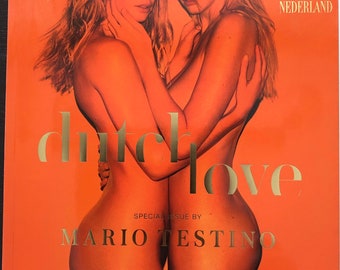 Pre-Owned Vogue magazine Netherlands April 2017 Special issue by Mario Testino - Dutch Love - Lara Stone - Doutzen Kroes cover