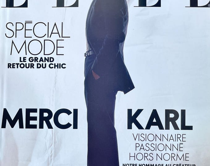 For Women who read fashion -Unique fashion magazine Elle magazine France cover Thanks Karl!