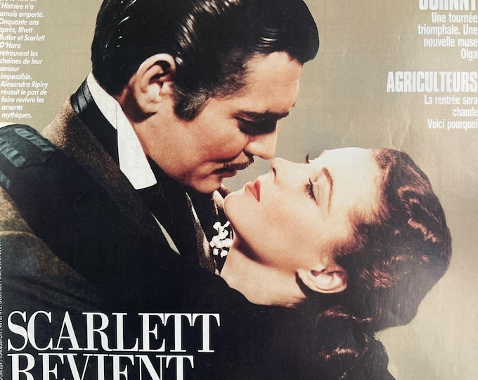 Pre-Owned unique collectors issue Paris Match 1991 Lark Gable & Vivien Leigh