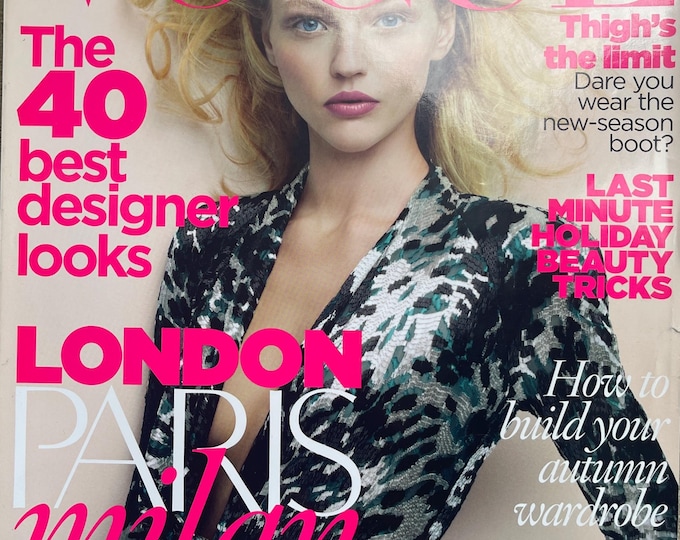 Own a piece of Vogue history -Magazine Vogue 2009 cover Sasha Pivovarova-Iconic Style Fashion Covers Photography Models & Editorials