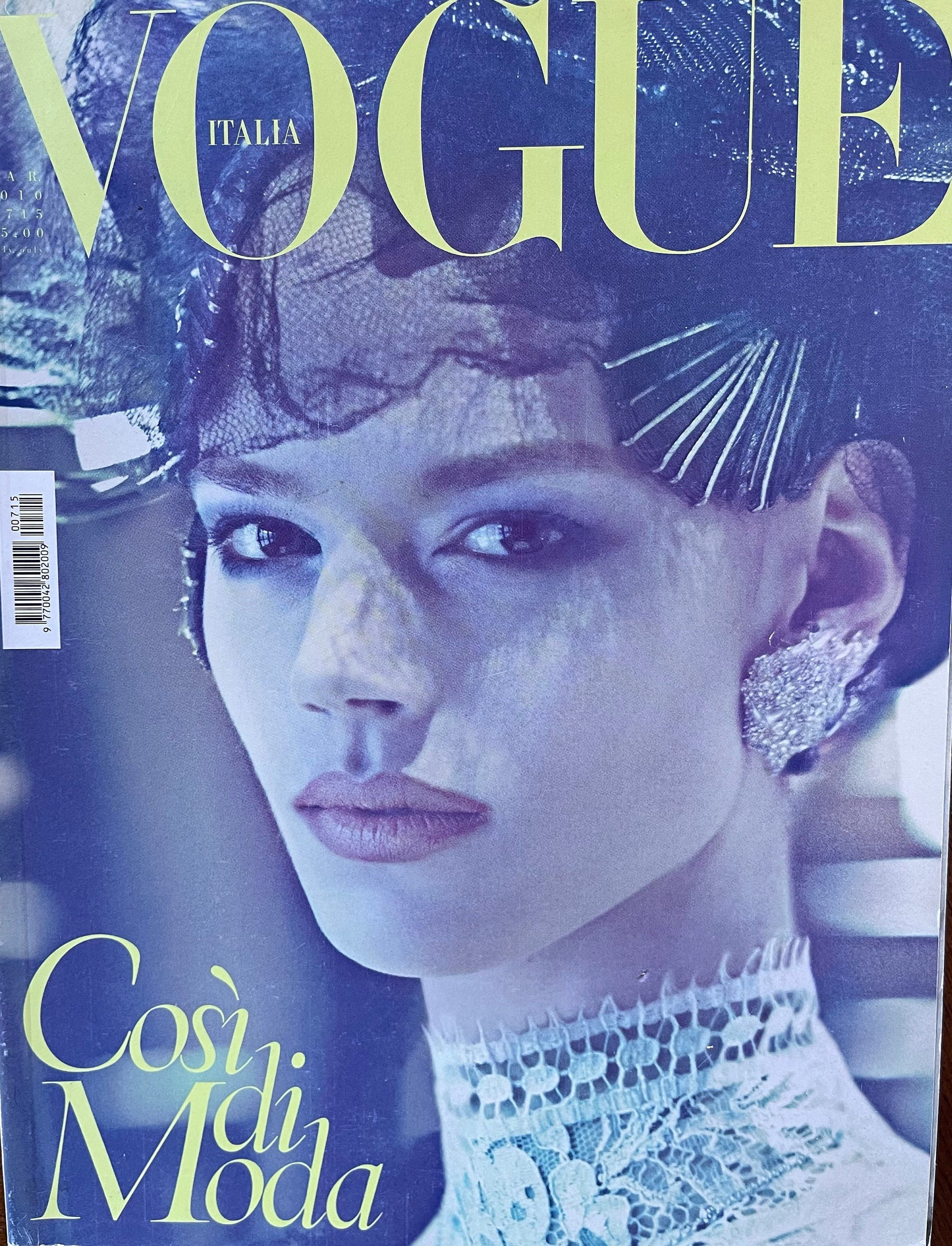 Magazine Vogue Italia cover by Steven Meisel
