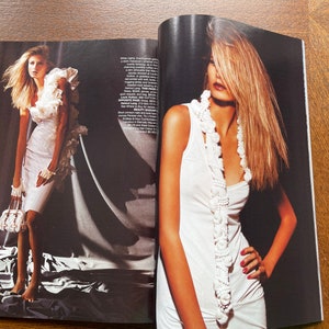 Begagnad vintagemodetidning Harper's Bazaar-omslag Scarlett Johansson! bild 4