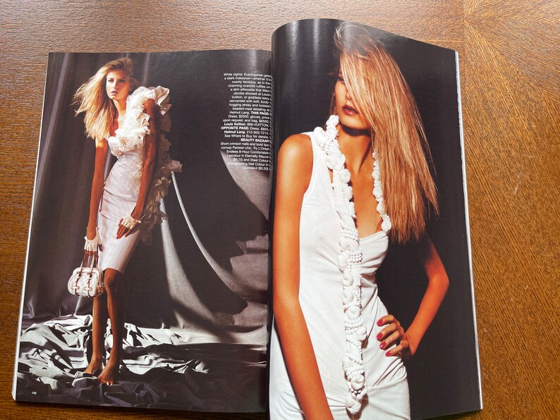 Begagnad vintagemodetidning Harper's Bazaar-omslag Scarlett Johansson! bild 4