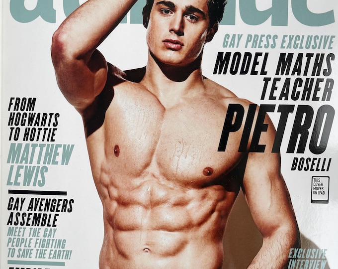 For men who read fashion - Vintage rare fashion magazine ATTITUDE No.258 cover Pietro Boselli