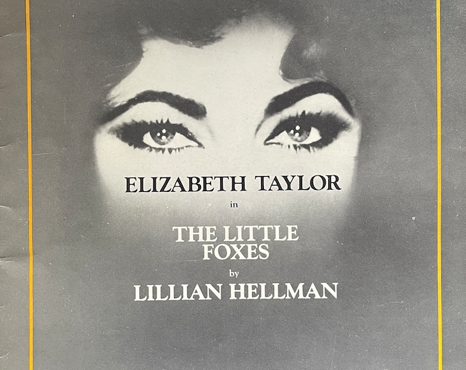 Pre-Owned vintage rare ELIZABETH TAYLOR Program the little foxes 80s