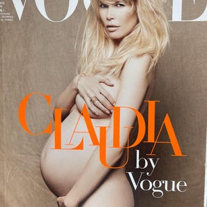 Own a piece of Vogue history -Vogue Deutsch German Claudia Schiffer cover