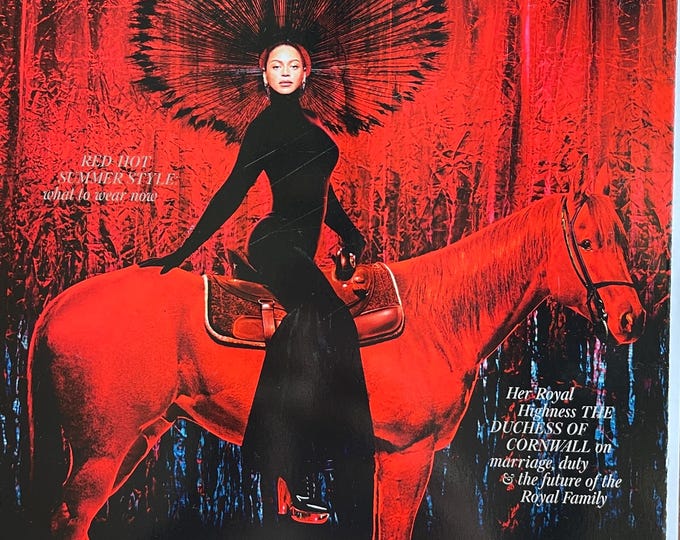Own a piece of Vogue history -Magazine Vogue British cover Beyonce! -Iconic Style Fashion Covers Photography Models & Editorials