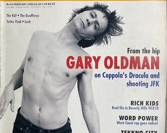 Pre-Owned The Face magazine February 1992 - Gary Oldman- Vintage Print -Iconic stories, Collectible Retro issue