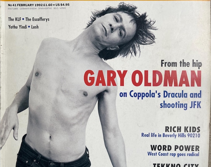 Pre-Owned The Face magazine February 1992 - Gary Oldman- Vintage Print -Iconic stories, Collectible Retro issue