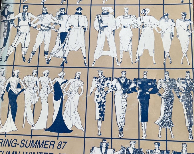 For Women who read fashion -Vintage rare unique fashion design creations magazine Le Styliste paris!